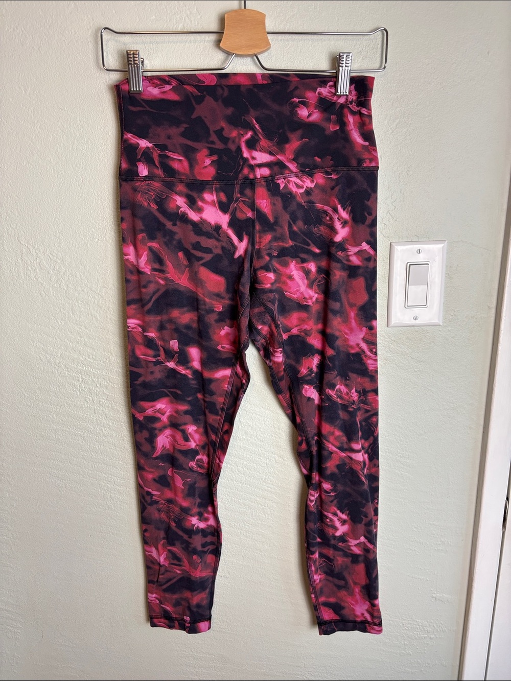 lululemon athletica Pink & Black Camo High-Rise Leggings